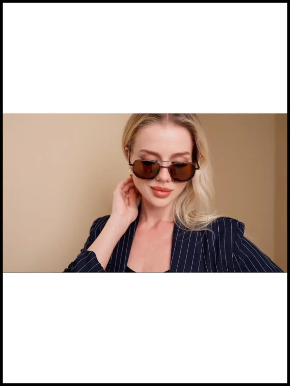 Polarized Aviator Sunglasses - UV400 Protection Retro Square Frame for Driving